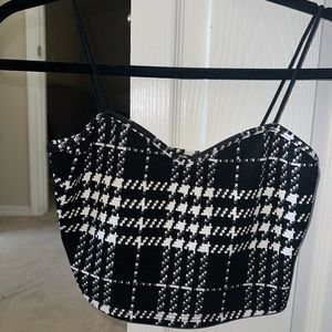 Small stripped crop top.